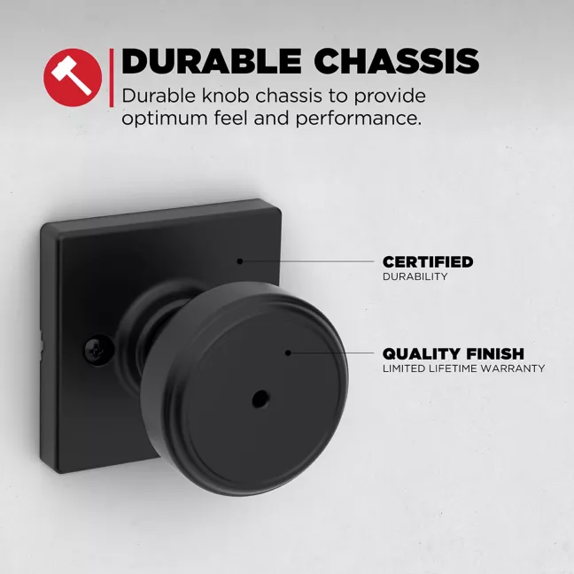 Kwikset - Maven Knob (Square) - Bed/Bath