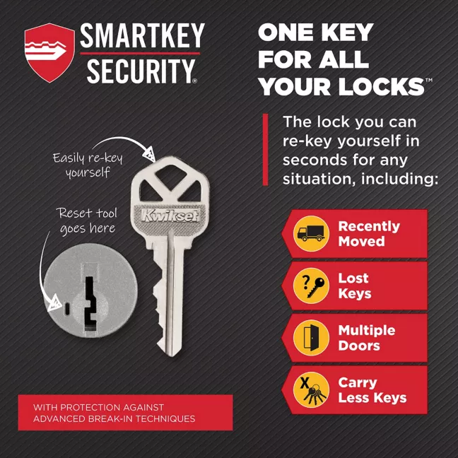 158 Deadbolt - Keyed One Side - featuring SmartKey