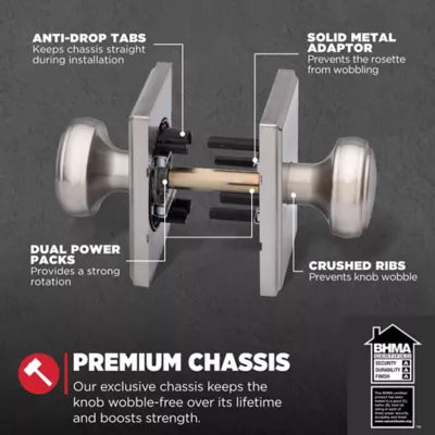 Kwikset - Sora Knob (Rectangle) - Hall/Closet