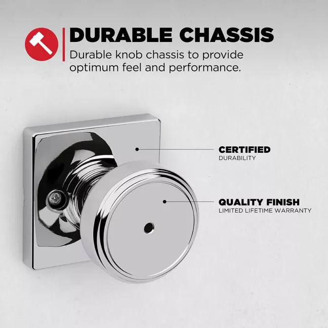 Kwikset - Maven Knob (Square) - Bed/Bath
