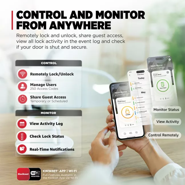 Halo Select Touchscreen Wi-Fi and Matter Enabled Smart Lock