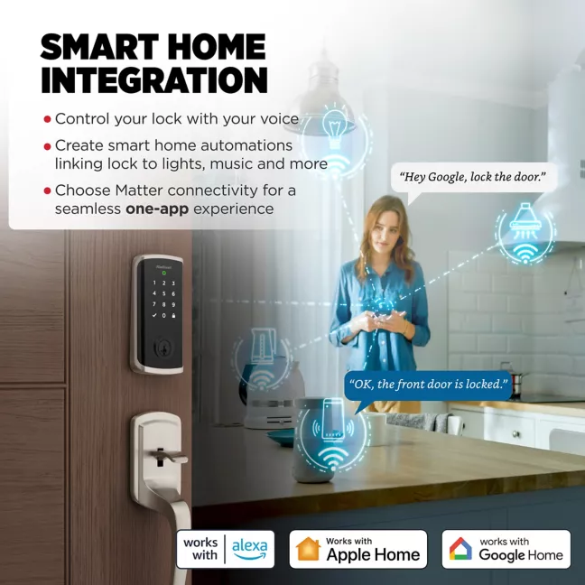Halo Select Touchscreen Wi-Fi and Matter Enabled Smart Lock