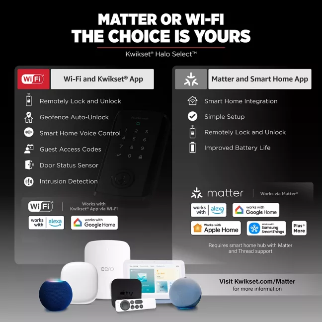 Halo Select Touchscreen Wi-Fi and Matter Enabled Smart Lock