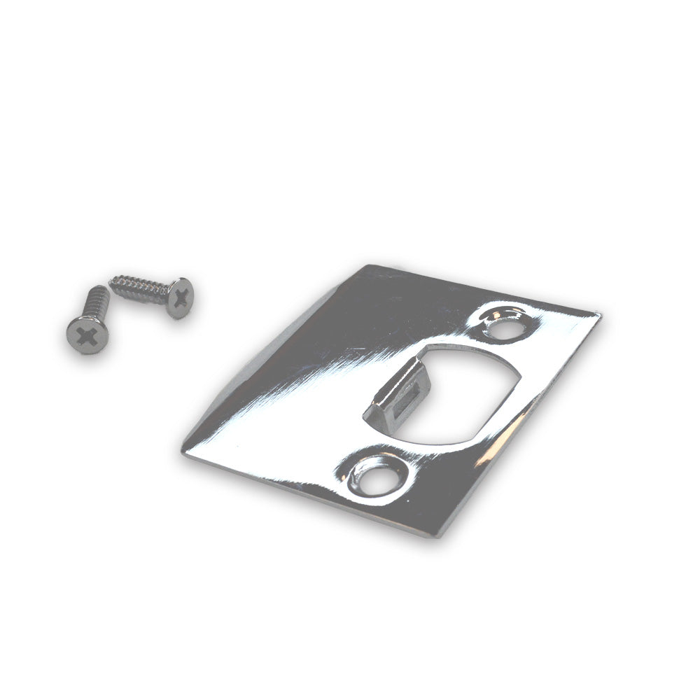 Emtek 86086US26 Extended Lip Strike Square Corner Polished Chrome Finish