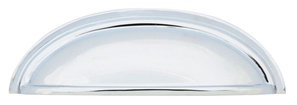 Emtek 86123US26 Cup Cabinet Pull with 3" Center To Center Polished Chrome Finish