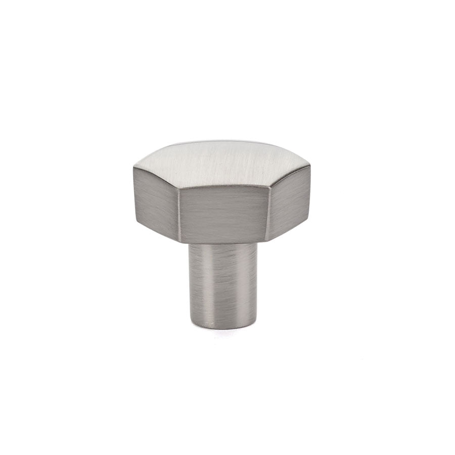 Emtek 86457US15 Mod Hex 1-1/8" Cabinet Knob Satin Nickel Finish