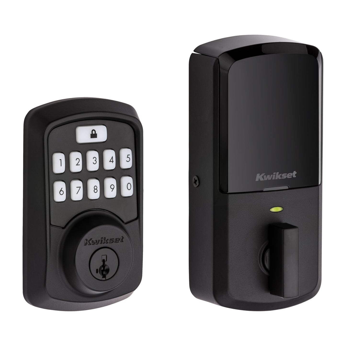 Kwikset 942BLE-514S Aura Bluetooth Keypad Electronic Deadbolt Matte Black Finish