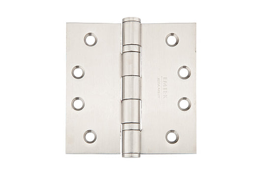Emtek 9841432DSS Stainless Steel Pair of 4" x 4" Square Heavy Duty Ball Bearing Hinges Brushed Stainless Steel Finish