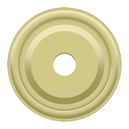 Deltana BPRC100U3 Base Plate for Knobs; 1" Diameter; Bright Brass Finish