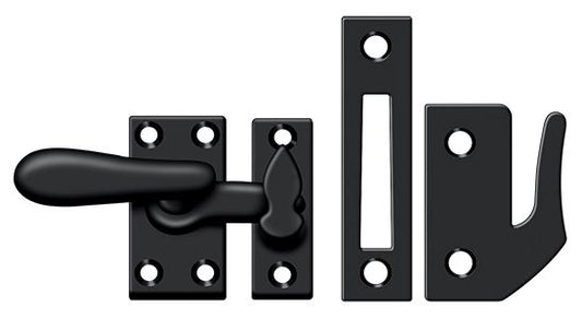 Deltana CF66U19 Window Lock; Casement Fastener; Medium; Black Finish