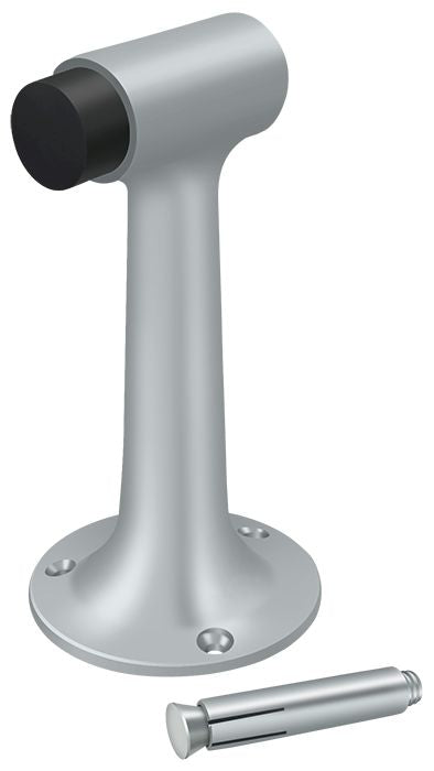 Deltana DSF600U26D Floor Mount; 6" Bumper; Heavy Duty; Satin Chrome Finish