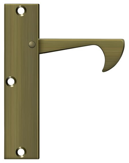 Deltana EPT425U5 Edge Pulls-Thin; 4-1/4"; Antique Brass Finish