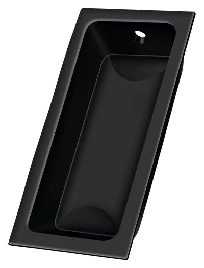 Deltana FP227U19 Flush Pull; Large; 3-5/8" x 1-3/4" x 1/2"; Black Finish
