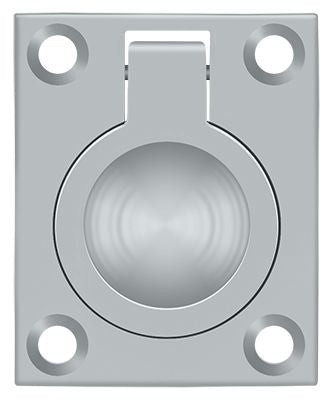 Deltana FRP175U26D Flush Ring Pull; 1-3/4" x 1-3/8"; Satin Chrome Finish