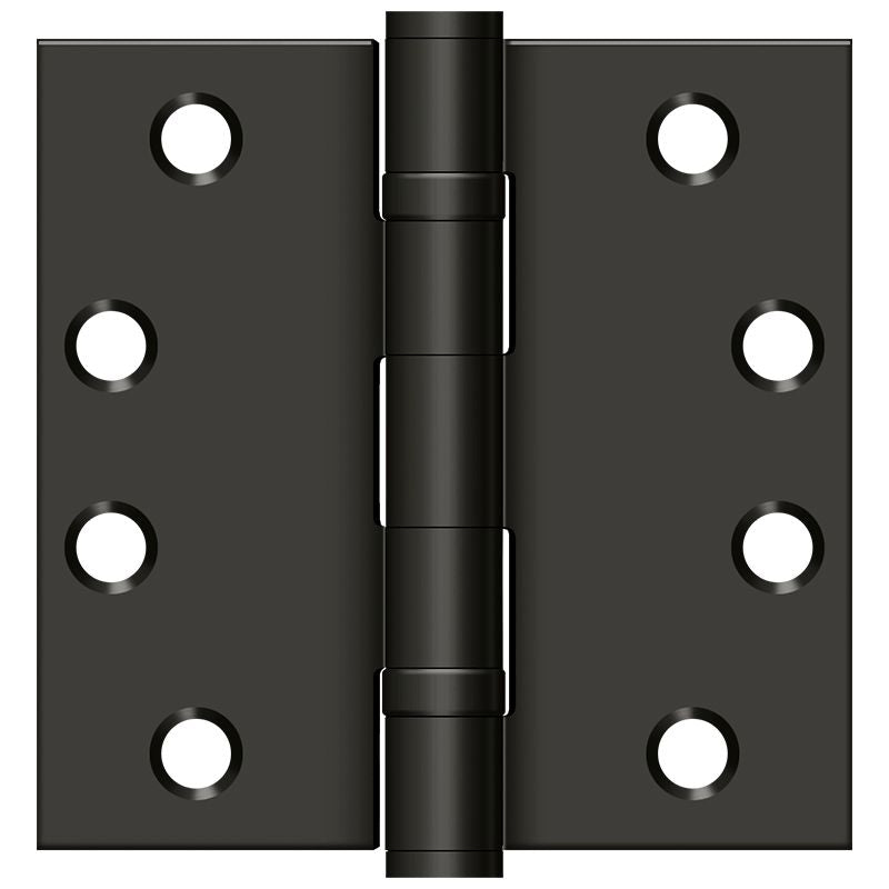 Deltana S44HDBB10B 4" x 4" Square Hinge; Heavy Duty; Ball Bearings; Oil Rubbed Bronze Finish