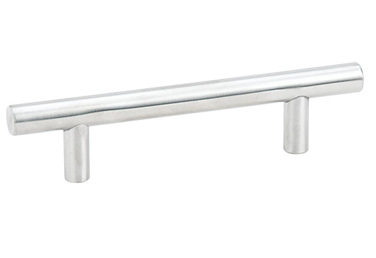 Emtek S62008SS Bar Cabinet Pull with 10" Center To Center Brushed Stainless Steel Finish