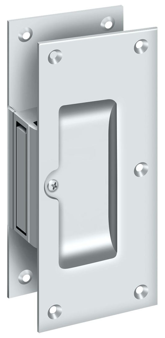 Deltana SDP60U26 Decorative pocket Lock 6"; Passage; Bright Chrome Finish