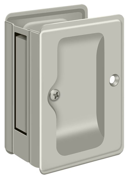 Deltana SDPA325U15 Heavy Duty Pocket Lock; Adjustable; 3-1/4" x 2 1/4" Passage; Satin Nickel Finish