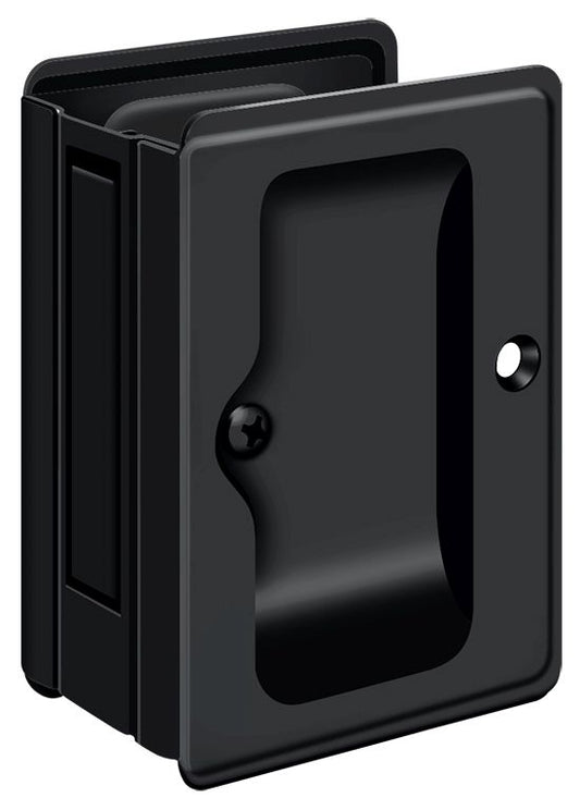 Deltana SDPA325U19 Heavy Duty Pocket Lock; Adjustable; 3-1/4" x 2 1/4" Passage; Black Finish