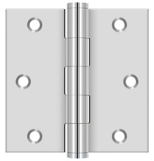 Deltana SS33U32 3" x 3" Square Hinge; Bright Stainless Steel Finish