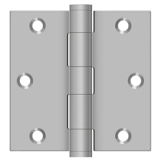 Deltana SS35U32D 3-1/2" x 3-1/2" Square Hinge; Satin Stainless Steel Finish