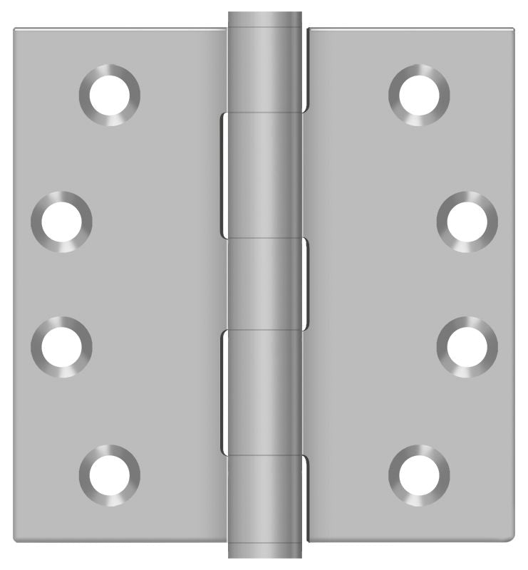 Deltana SS44U32D 4" x 4" Square Hinge; Satin Stainless Steel Finish