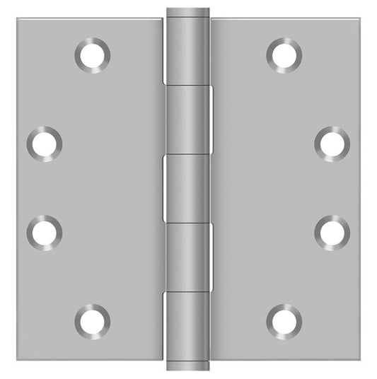 Deltana SS45U32D 4-1/2" x 4-1/2" Square Hinge; Satin Stainless Steel Finish
