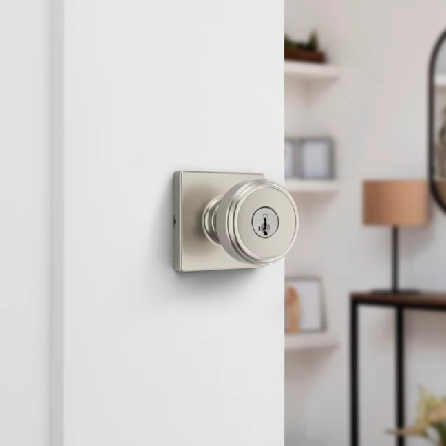 Kwikset - Maven Knob (Square) - Keyed - featuring SmartKey