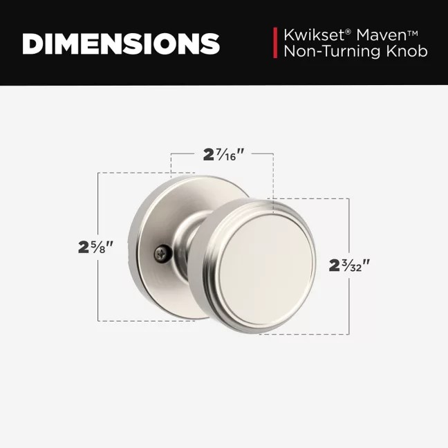 Kwikset - Maven Knob (Round) - Pull Only