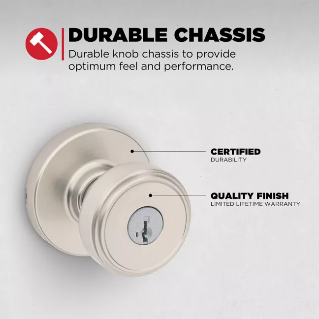 Kwikset - Maven Knob (Round) - Keyed - featuring SmartKey