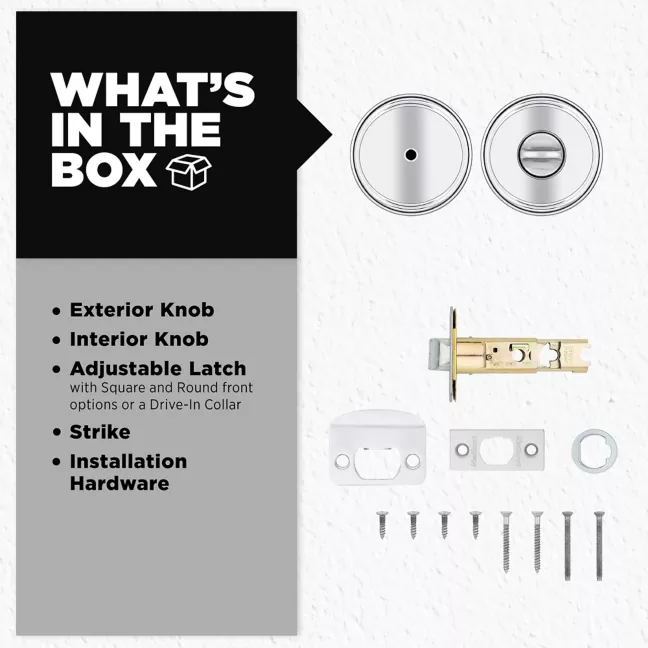 Kwikset - Maven Knob (Round) - Bed/Bath