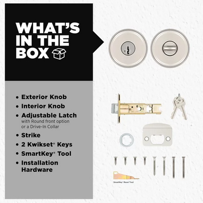 Kwikset - Maven Knob (Round) - Keyed - featuring SmartKey