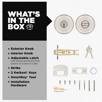 Kwikset - Maven Knob (Round) - Keyed - featuring SmartKey