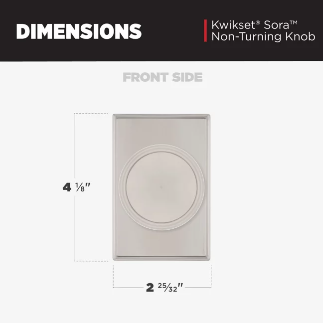 Kwikset - Sora Knob (Rectangle) - Pull Only