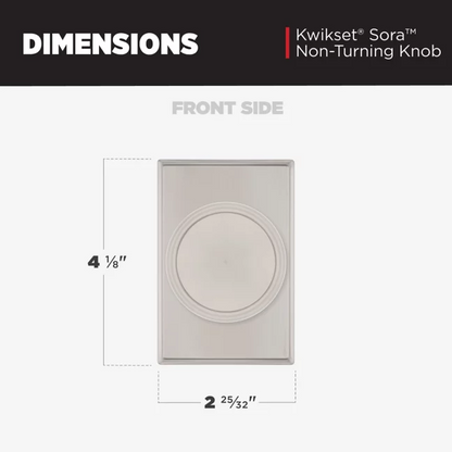 Kwikset - Sora Knob (Rectangle) - Pull Only