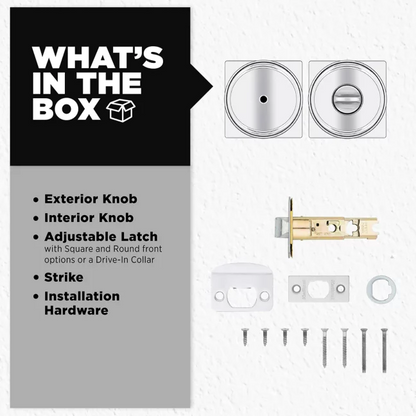 Kwikset - Maven Knob (Square) - Bed/Bath