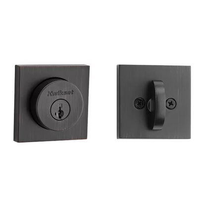 158 Square Deadbolt - Keyed One Side - featuring SmartKey