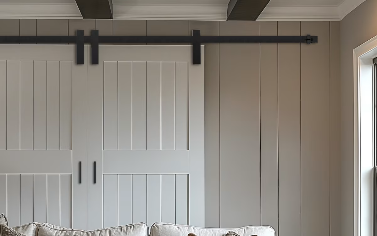 Emtek Low Profile Concealed Wheel Barn Door Hardware