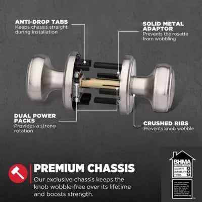 Kwikset - Sora Knob (Round) - Bed/Bath