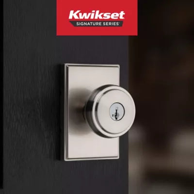 Kwikset - Sora Knob (Rectangle) - Keyed - featuring SmartKey