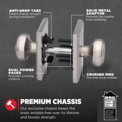 Kwikset - Sora Knob (Rectangle) - Keyed - featuring SmartKey