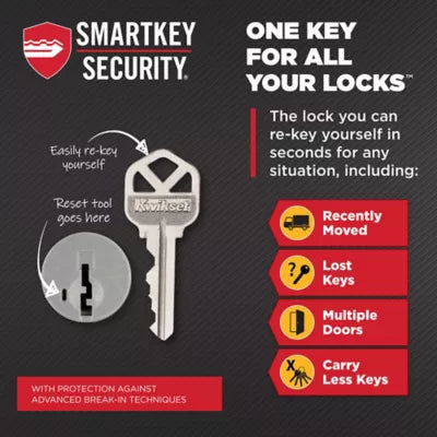 Kwikset - Sora Knob (Rectangle) - Keyed - featuring SmartKey