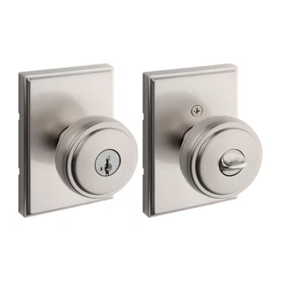 Kwikset - Sora Knob (Rectangle) - Keyed - featuring SmartKey
