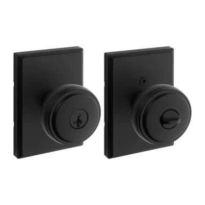 Kwikset - Sora Knob (Rectangle) - Keyed - featuring SmartKey