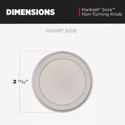 Kwikset - Sora Knob (Round) - Pull Only