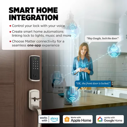 Halo Select Touchscreen Wi-Fi and Matter Enabled Smart Lock