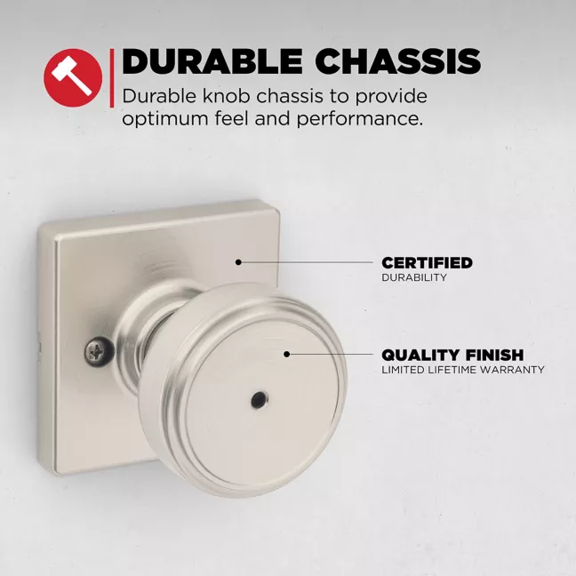 Kwikset - Maven Knob (Square) - Bed/Bath