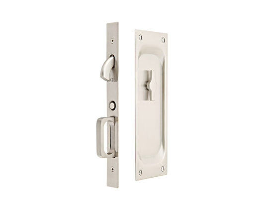 Emtek 2105US15134 Priv Pocket Door Mortise Lock for 1-3/4" Door Satin Nickel Finish