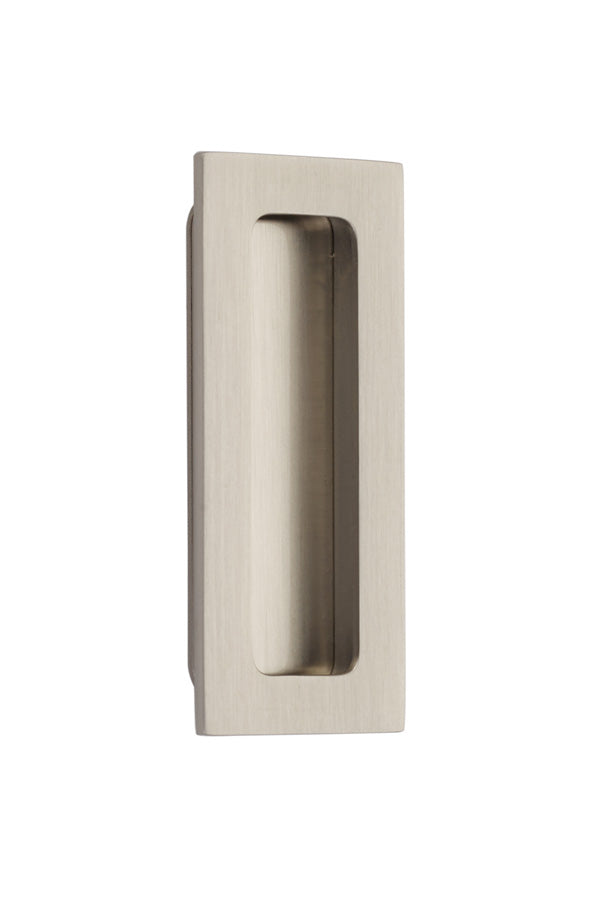 Emtek 220304US15 4" Modern Rectangular Flush Pull Satin Nickel Finish