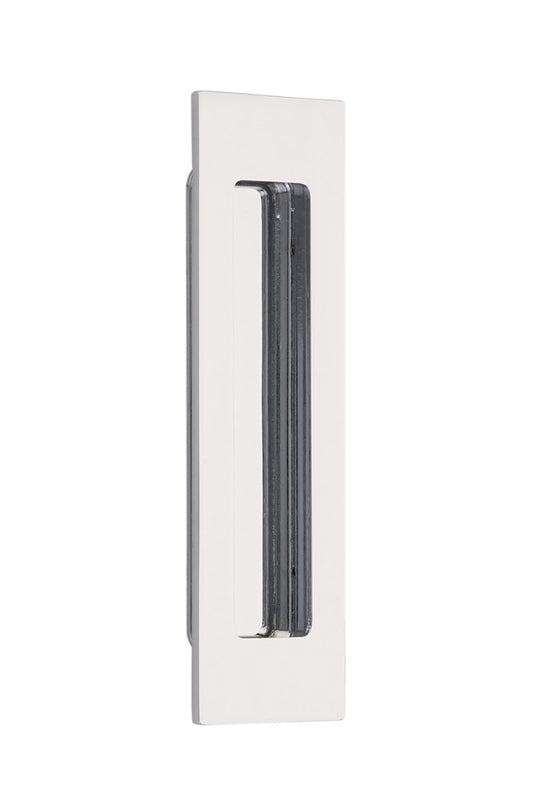 Emtek 220306US26 6" Modern Rectangular Flush Pull Polished Chrome Finish